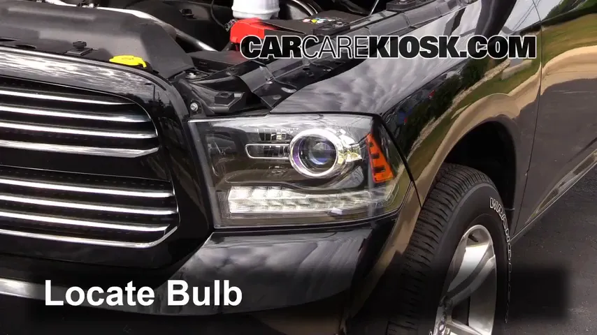 2013 Ram 1500 Sport 5.7L V8 Crew Cab Pickup Lights Highbeam (replace bulb)